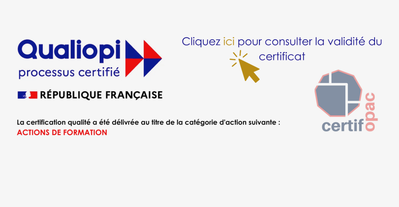 Certificat Qualiopi — processus certifié, actions de formation