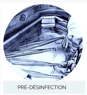 Pré-désinfection — Au plus proche de l'acte de soins